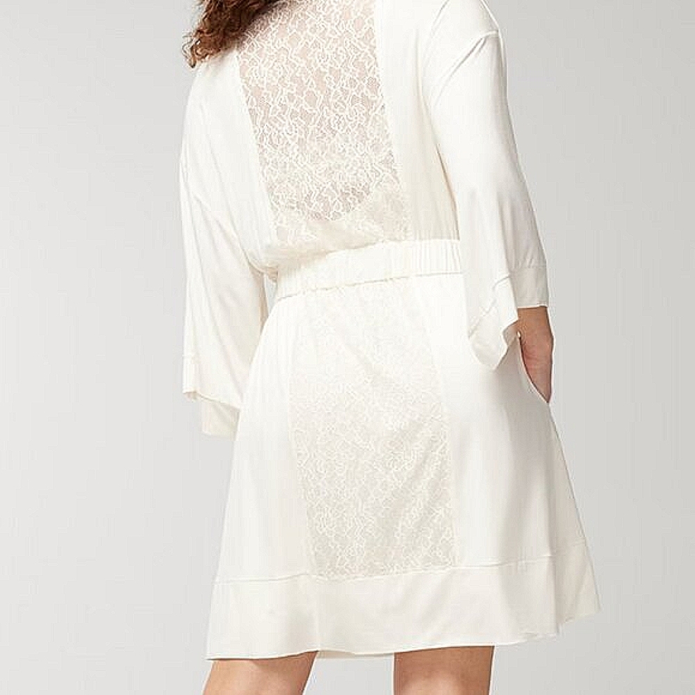 Soma Cool Nights Lace Back Robe size S/M NWTS - Picture 2 of 4